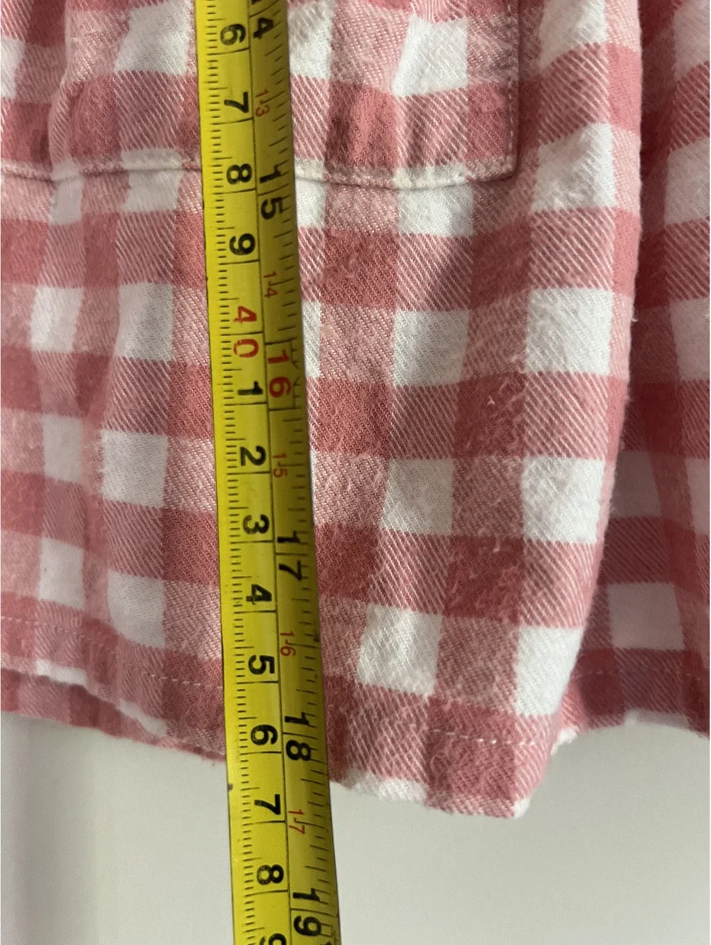 Vintage 90s Baby Gap Pink White Flannel Button Front Long Sleeve Dress
